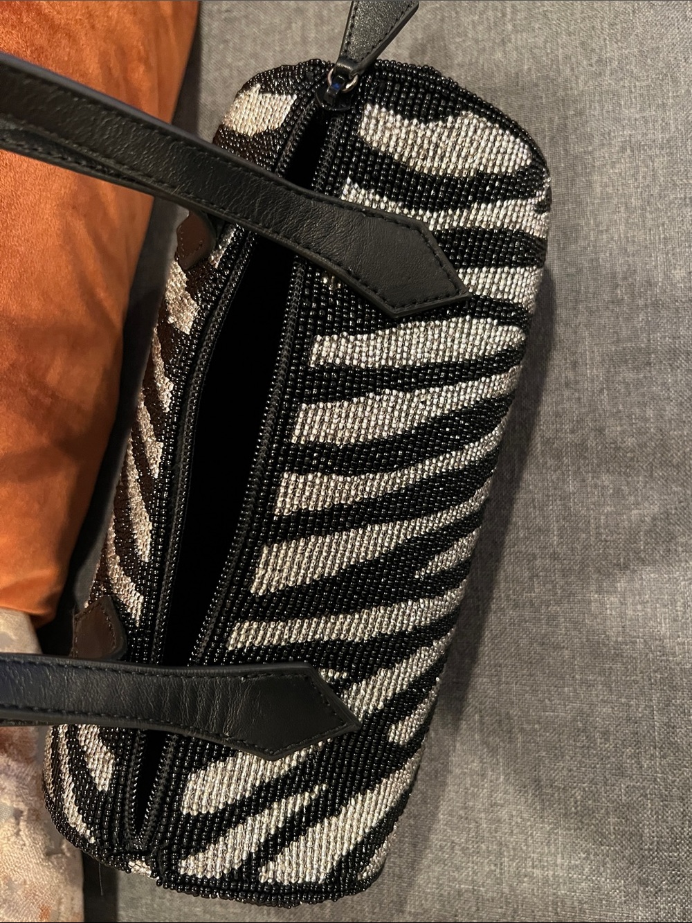 Reformation Zebra Beaded Aurora Shoulder Bag - Picture 8 of 8